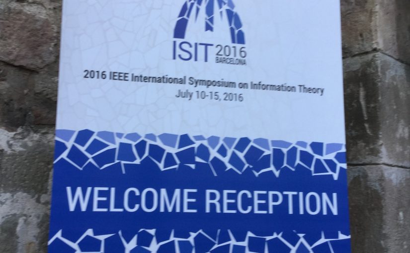 ISIT2016 報告：その２：ウェルカムレセプション